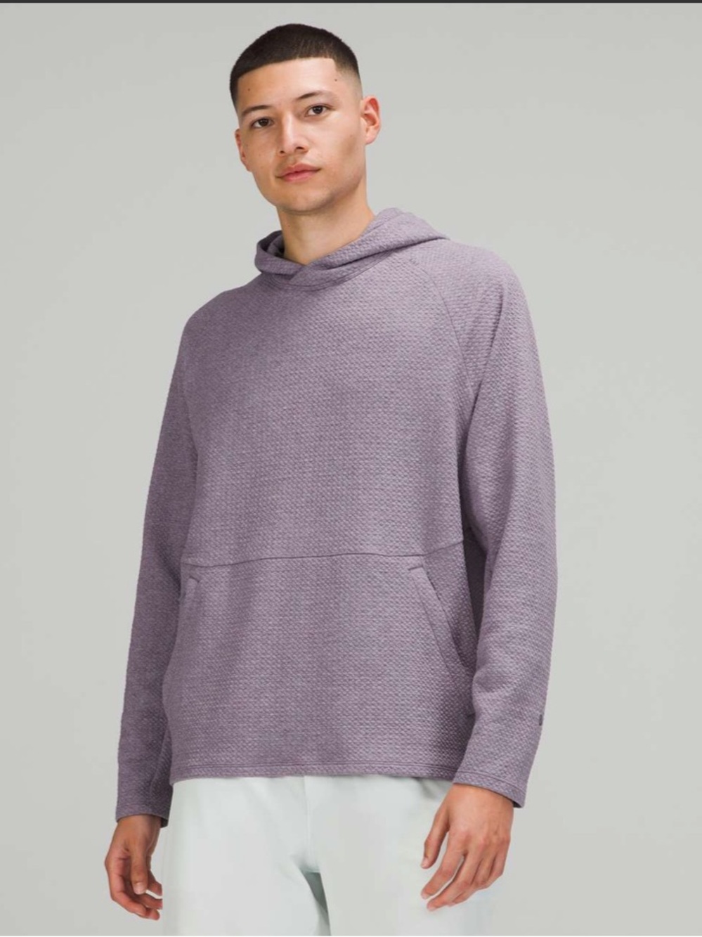 Lululemon Men’s At Ease Hoodie (heathered dusky lavender)